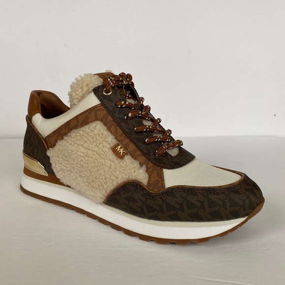 MICHAEL KORKS MADDY TRAINER MK SIG SM BROWN MULTI SIZE:8 - Picture 5 of 13
